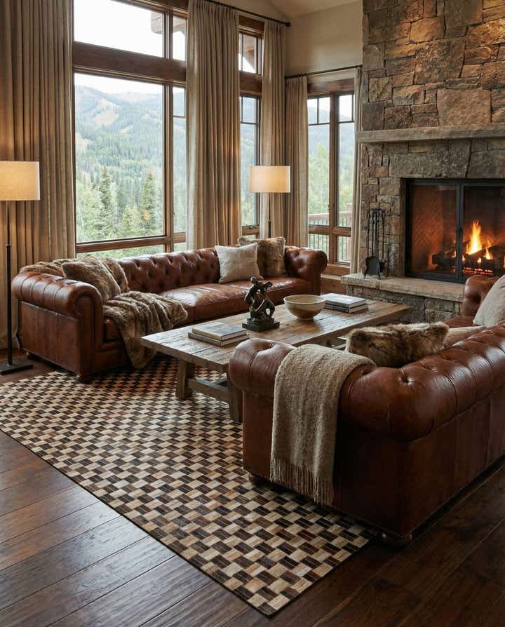 7' 8 x 9' 9 Cowhide - Patchwork Rug