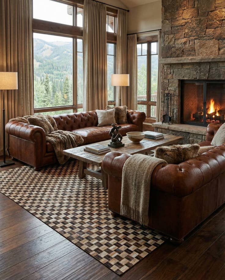 Detail image of 7' 8 x 9' 9 Cowhide - Patchwork Rug