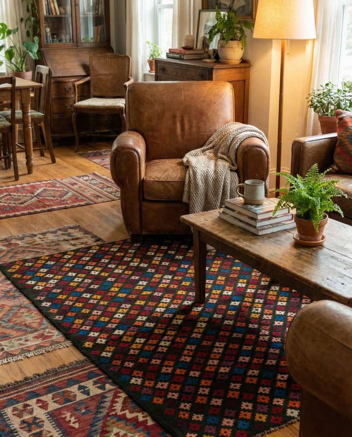 3' 8 x 5' 6 Hand Knotted Balouch Wool Rug