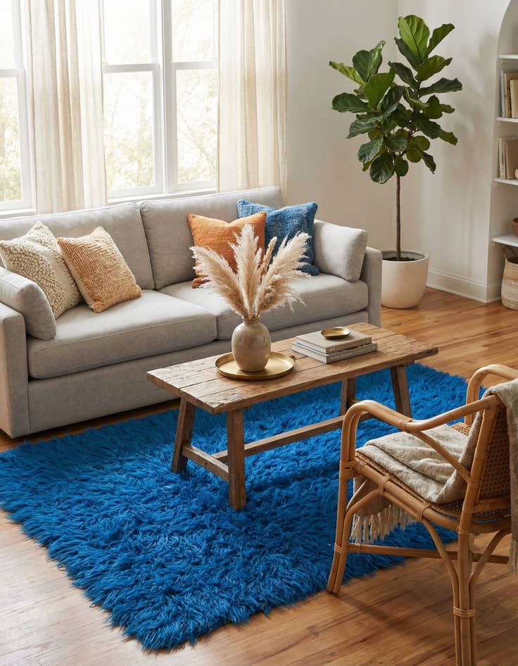 Detail image of  2' 9 x 4' 8  Hand Knotted Moroccan Wool Rug