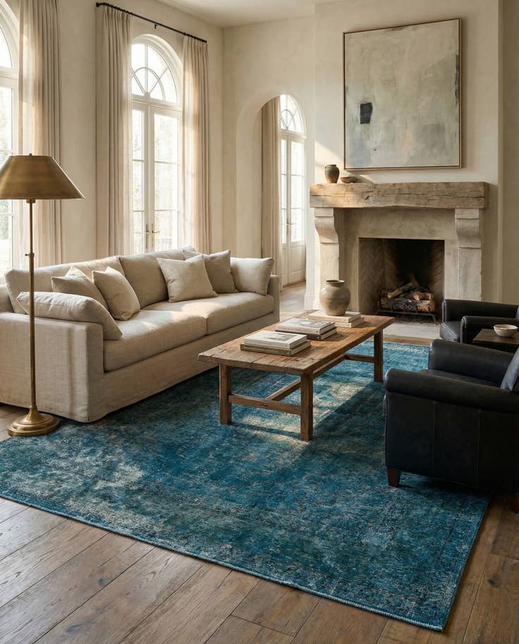 Detail image of 8' 1 x 10' 10 Hand Knotted Ultra Vintage Persian Wool Rug