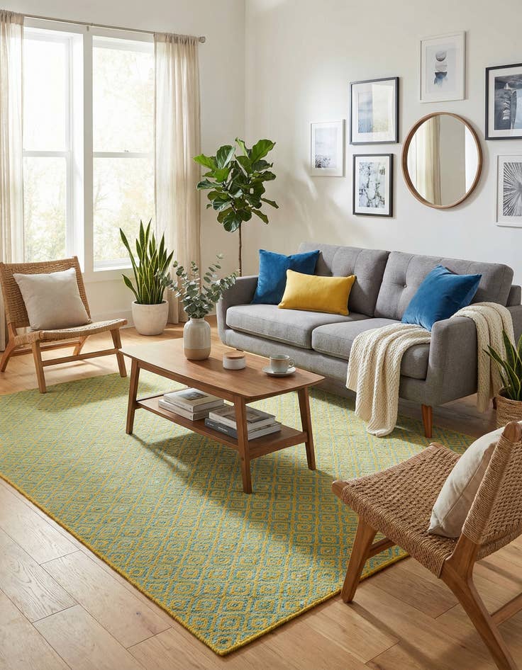 Detail image of 7' 10 x 10'  Washable Jill Zarin Costa Rica Indoor / Outdoor Rug