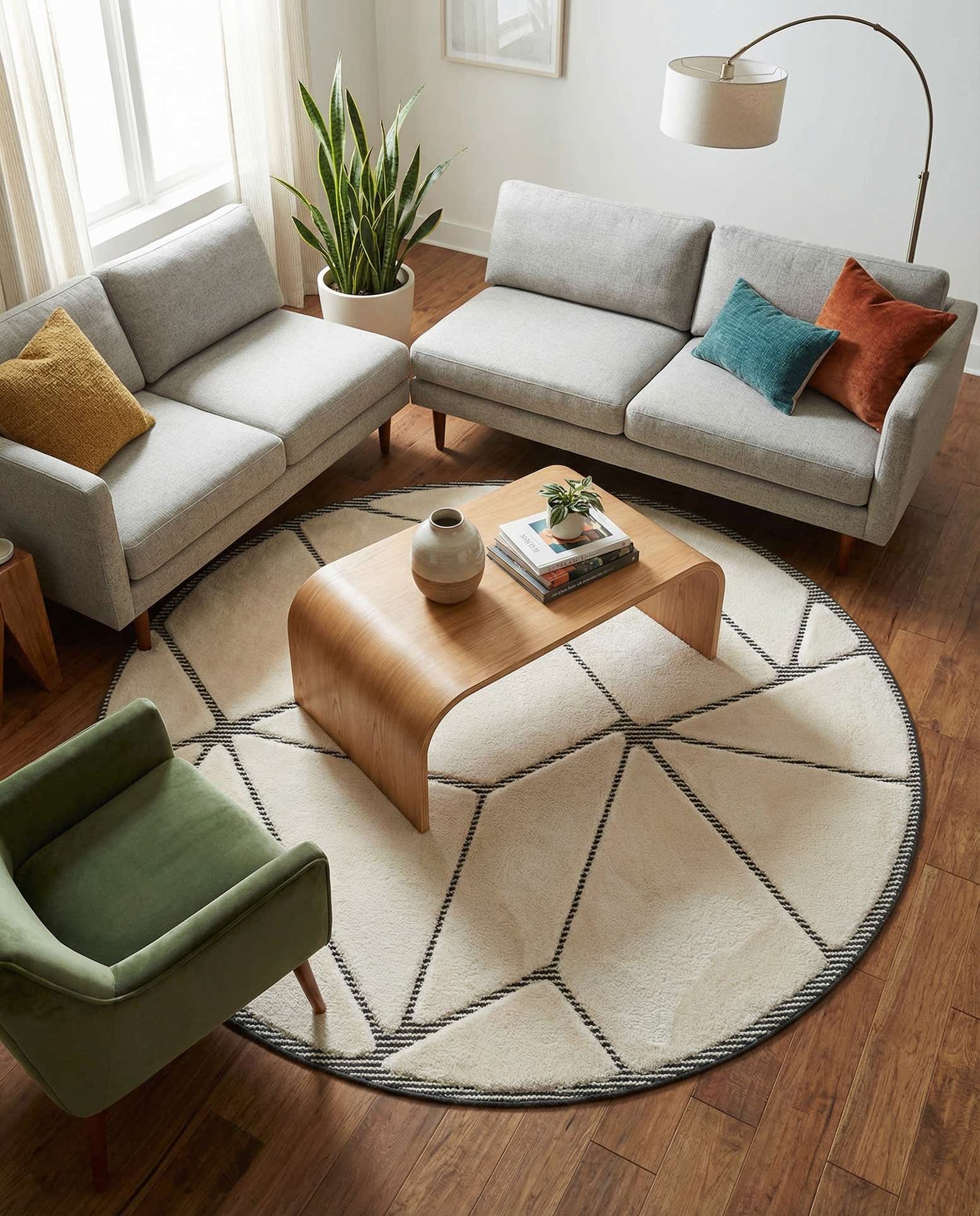 6' x 6' Prismatic Round Rug