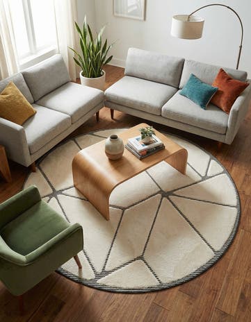 6' x 6' Prismatic Round Rug