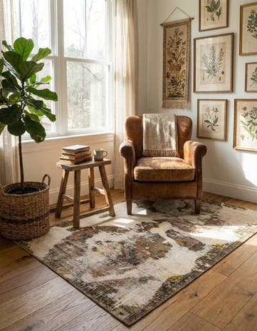 3' x 4' 4 Hand Knotted Ultra Vintage Persian Wool Rug