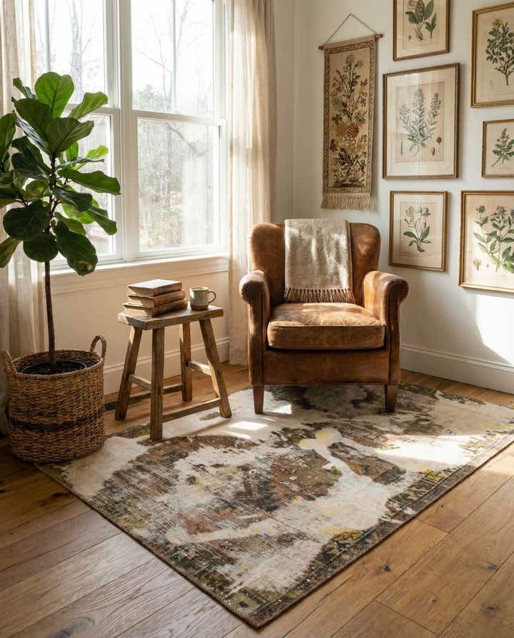 3' x 4' 4 Hand Knotted Ultra Vintage Persian Wool Rug