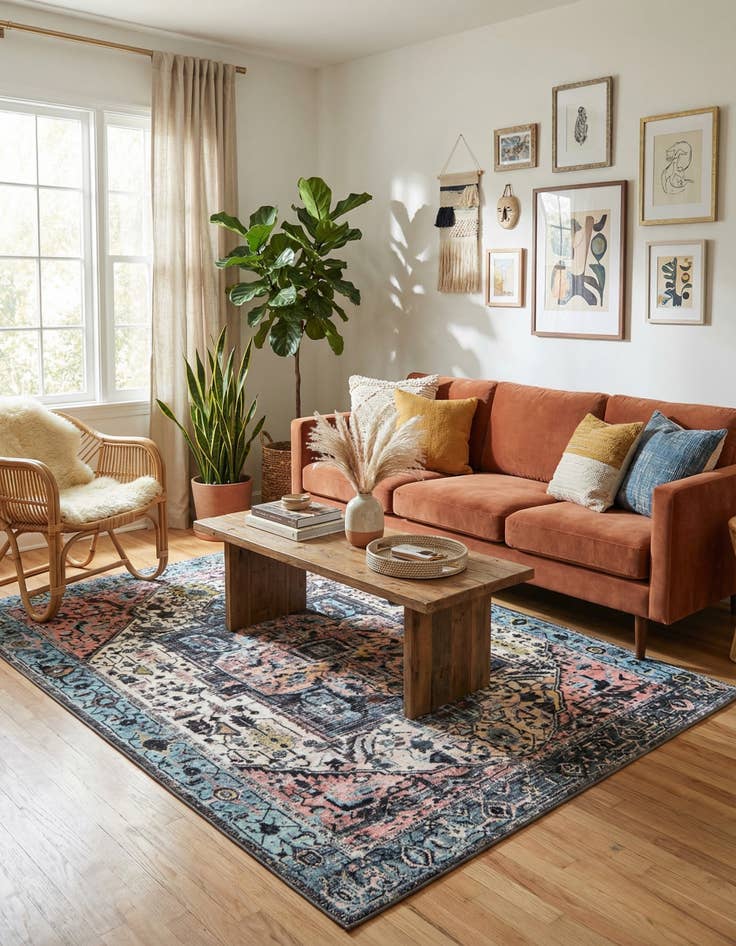 Detail image of 6' 7 x 9' Medina Rug