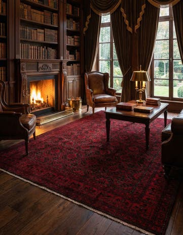 6' 7 x 9' 9 Hand Knotted Khal Mohammadi Wool Rug