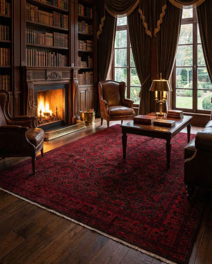 6' 7 x 9' 9 Hand Knotted Khal Mohammadi Wool Rug