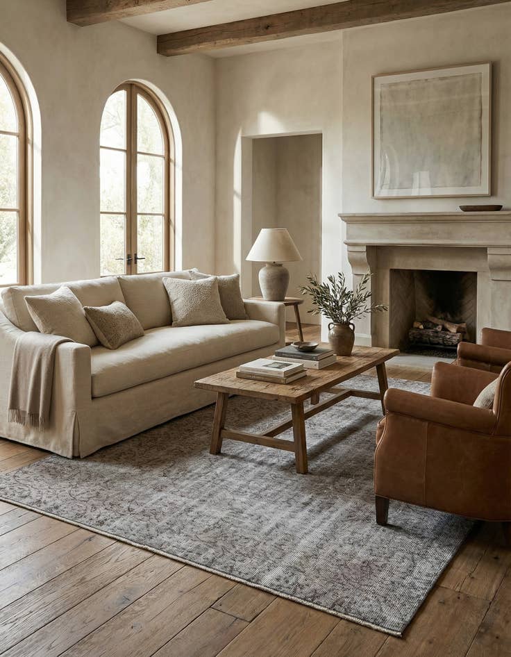 Detail image of 5' 3 x 8' 9 Ultra Vintage Wool Rug