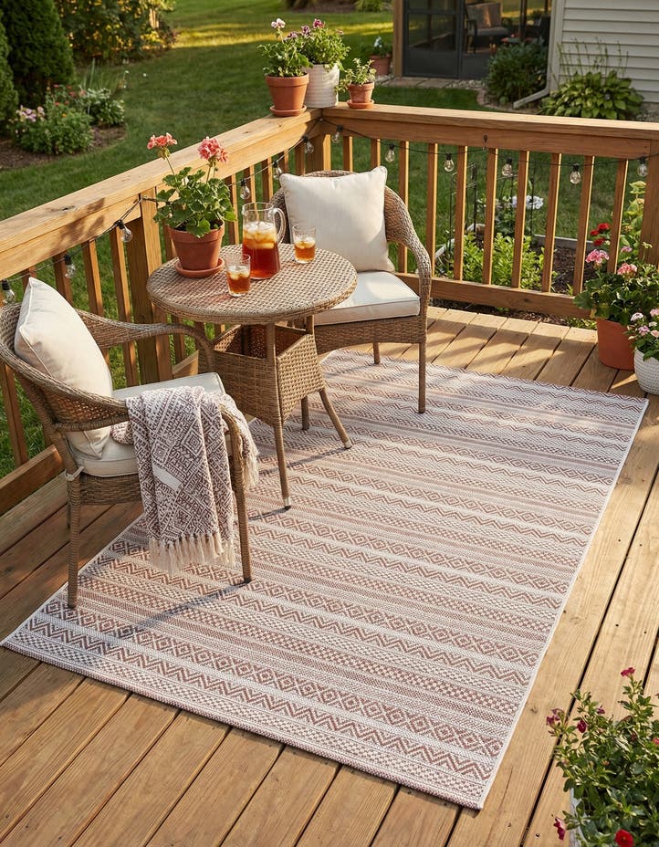 4' x 6' Easy-Clean Ribbon Indoor / Outdoor...