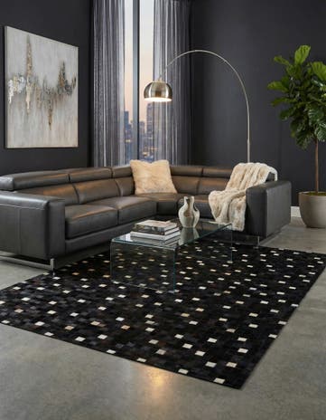 5' x 8' Cowhide - Patchwork Rug