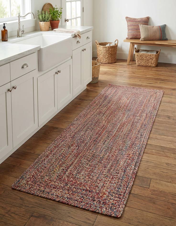 Detail image of 2' x 8'  Hand Woven Eco Verse   Washable Indoor / Outdoor Runner Rug