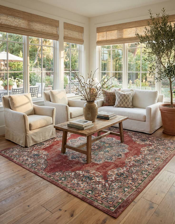 Detail image of  8' x 8' Isabella Square Rug