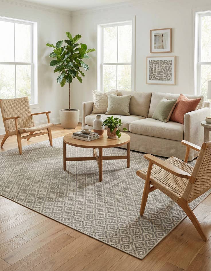 Detail image of 9' x 12' Easy-Clean Jill Zarin Costa Rica Indoor / Outdoor Rug