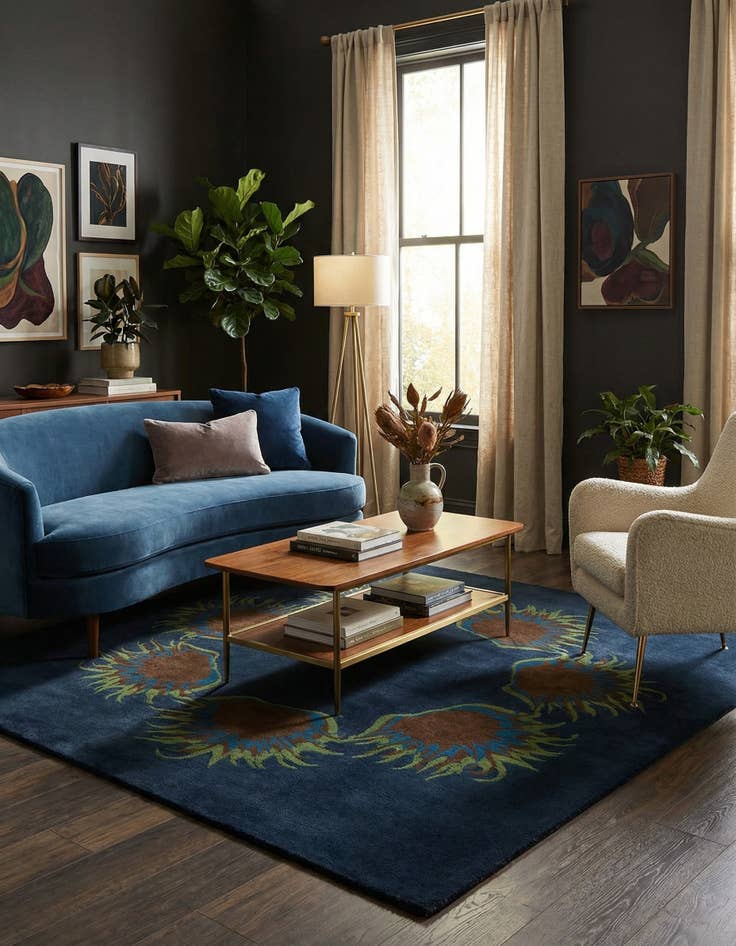 Detail image of 7' 7 x 7' 7 Luna Square Rug