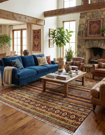 5' 10 x 7' 2 Hand Knotted Ariana Ziegler Rug