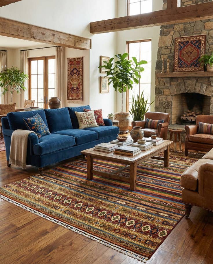 Detail image of 5' 10 x 7' 2 Hand Knotted Ariana Ziegler Rug