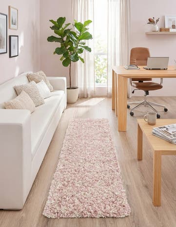 2' x 8' Moroccan Trellis Shag Runner Rug