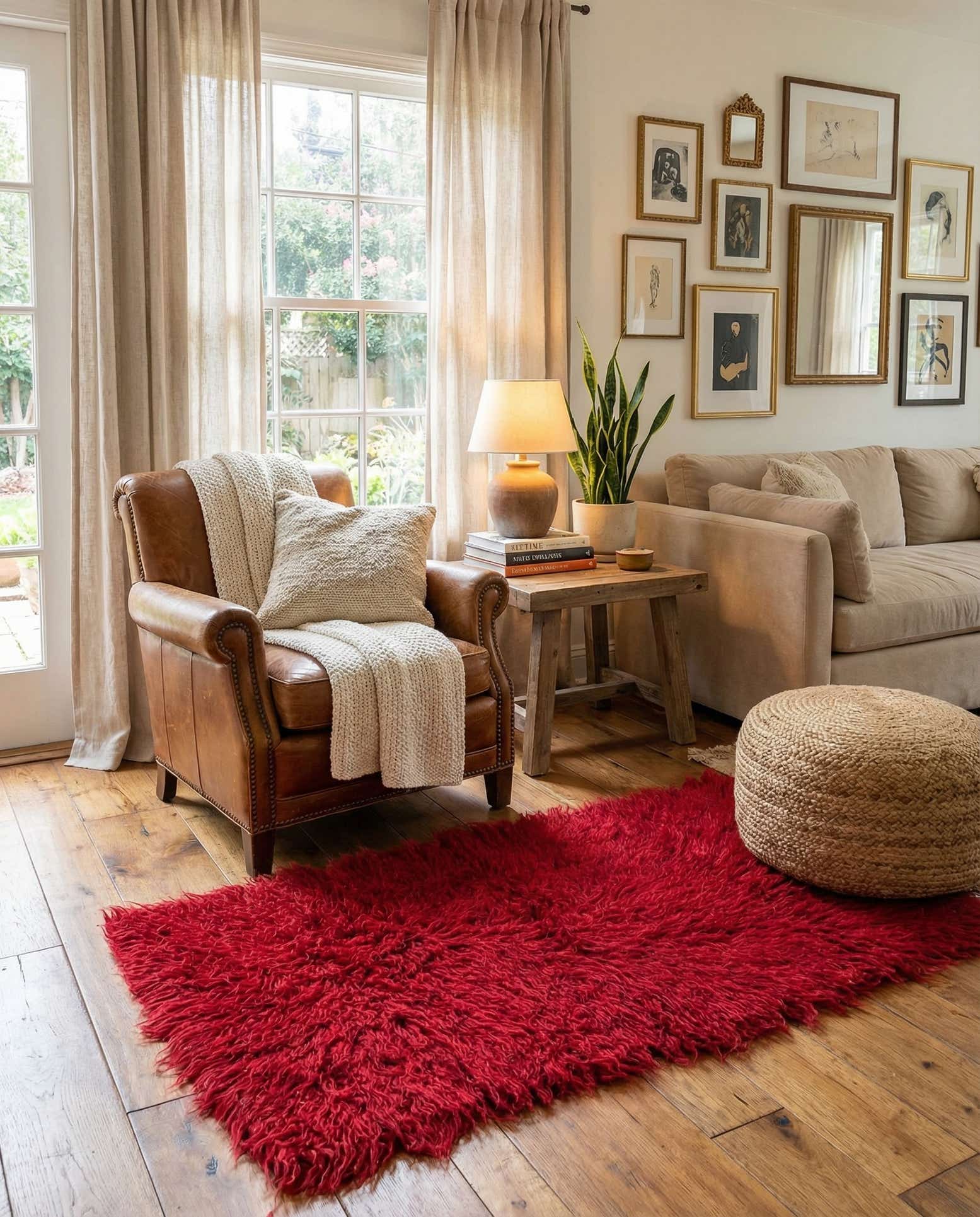 3' x 5' Hand Knotted Moroccan Wool Rug
