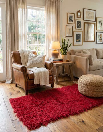 3' x 5' Hand Knotted Moroccan Wool Rug