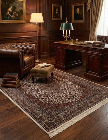 5' 5 x 7' 10 Hand Knotted Bidjar Wool Rug