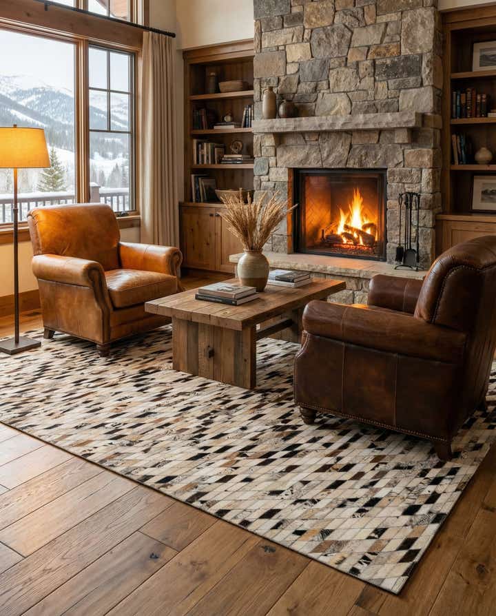 5' 1 x 7' 10 Cowhide - Patchwork Rug