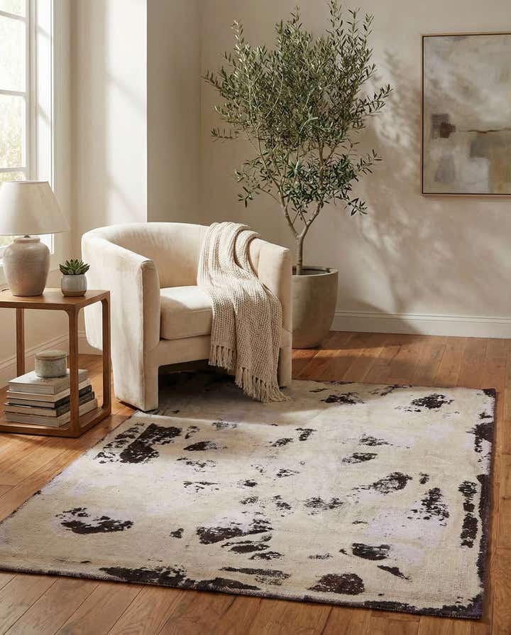 4' x 5' 10 Hand Knotted Ultra Vintage Persian Wool Rug