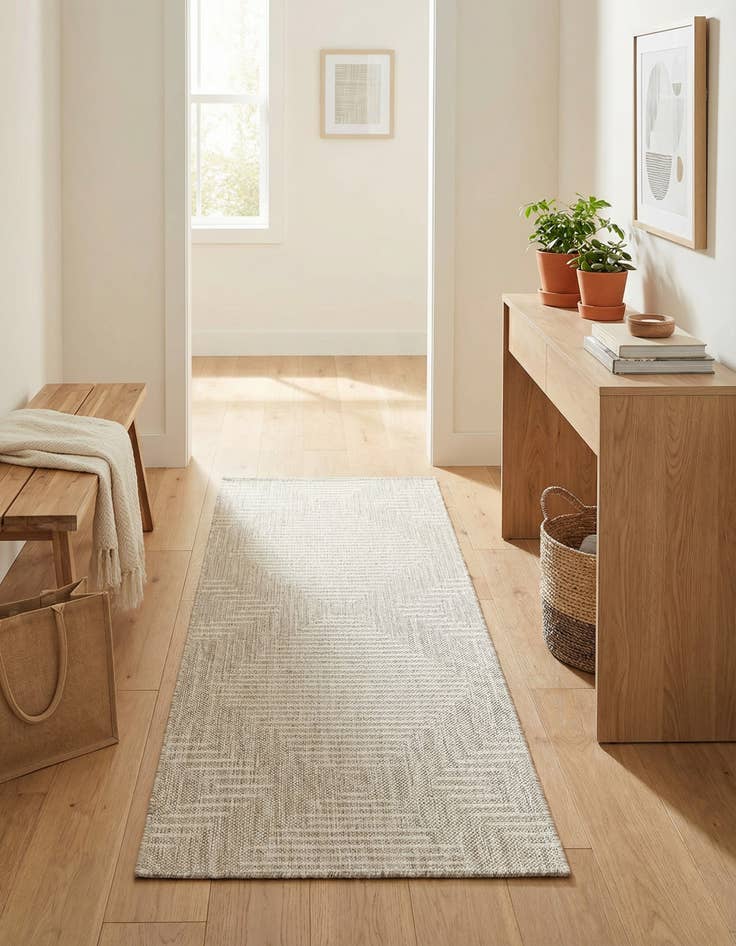 Detail image of  2' x 5' 3  Washable Modern Indoor / Outdoor Runner Rug