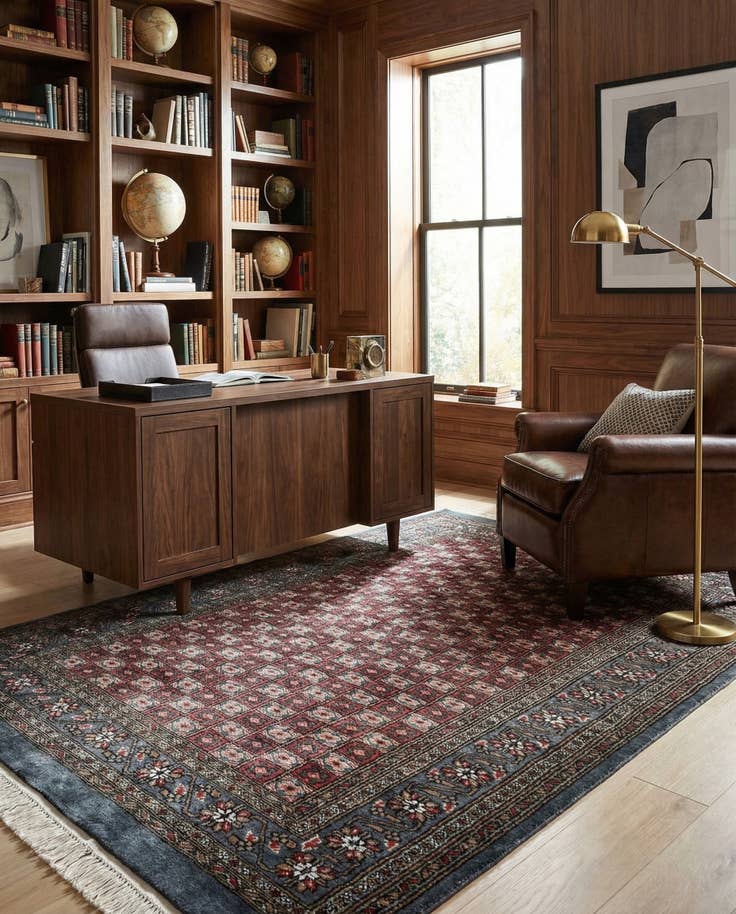 Detail image of 4' 4 x 5' 11 Hand Knotted Bokhara Oriental Rug