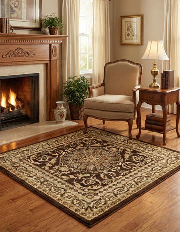 4' x 4' Chateau Square Rug