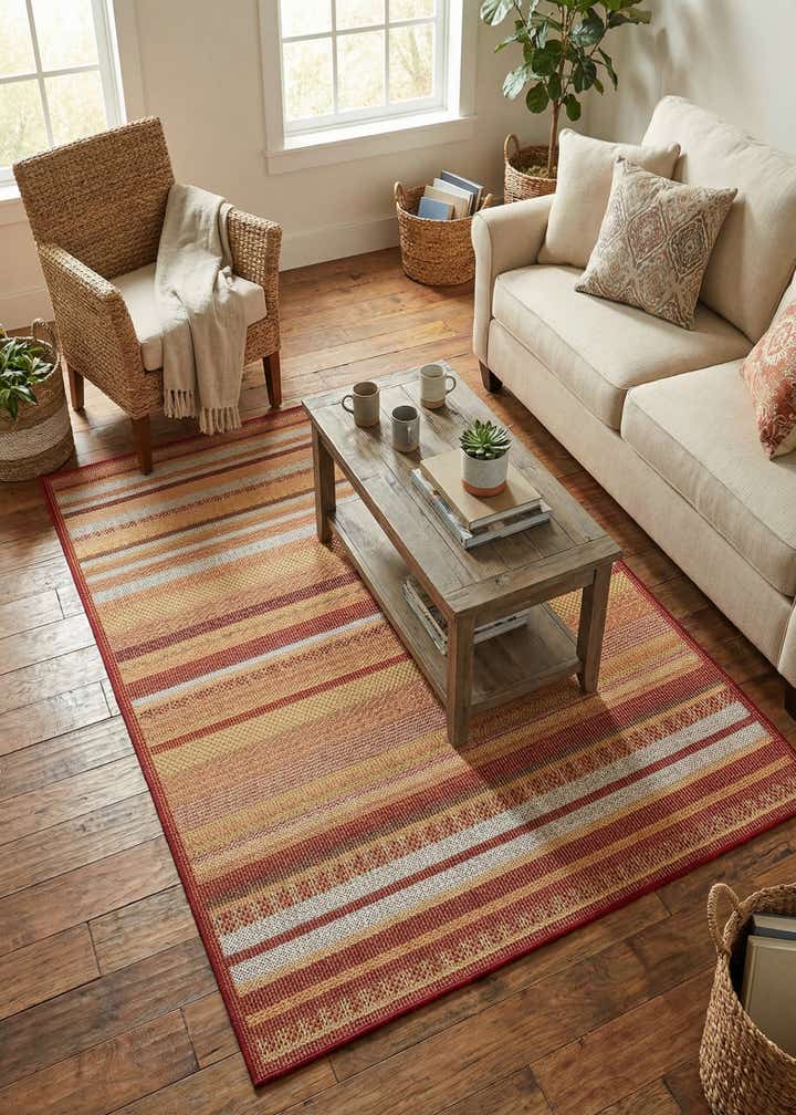 4' x 6' Easy-Clean Baja Indoor / Outdoor Rug