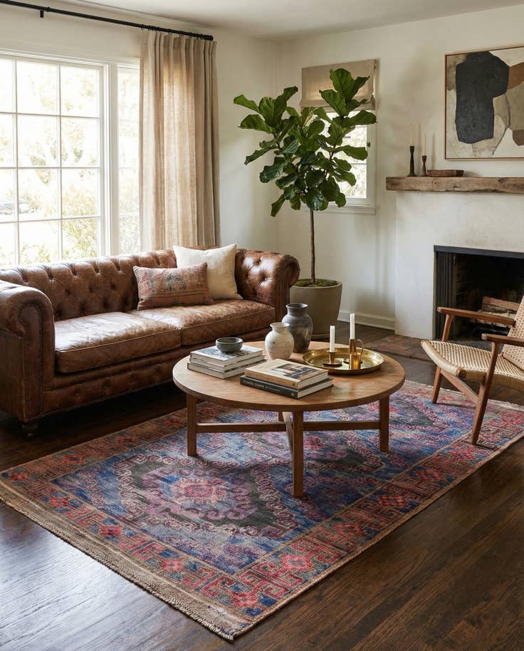 Detail image of 3' 5 x 6' 5 Hand Knotted Ultra Vintage Persian Wool Rug