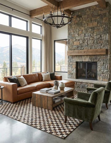 7' 8 x 9' 10 Cowhide - Patchwork Rug