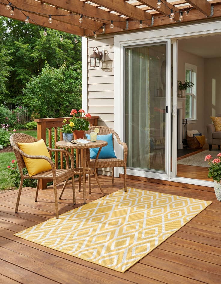 Detail image of 2' x 3'  Washable Jill Zarin Turks and Caicos Indoor / Outdoor Rug