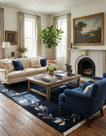 6' 9 x 9' 10 Hand Knotted Darya Wool Rug