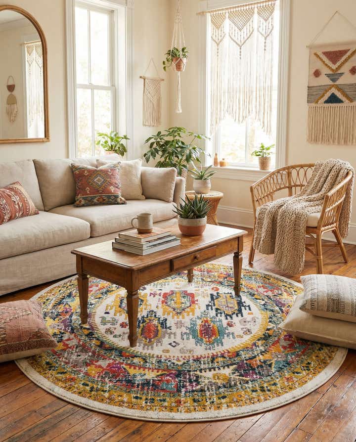 7' 10 x 7' 10 Madeline Round Rug