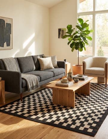 5' 8 x 7' 8 Hand Woven Kilim Modern Wool Rug