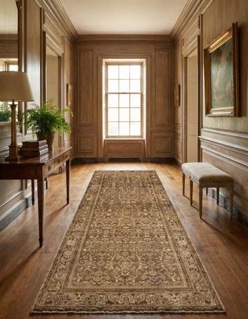 3' 8 x 10' Hamedan Runner Rug