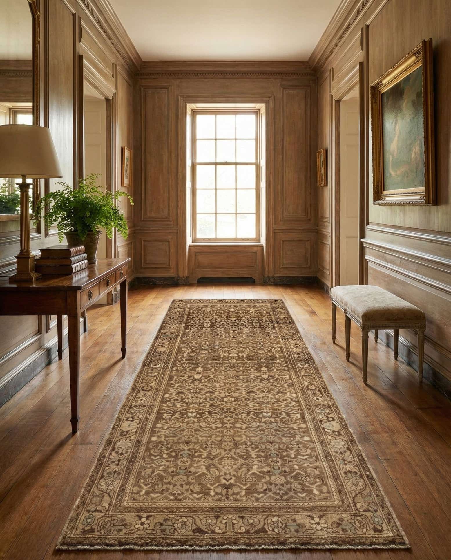 3' 8 x 10' Hamedan Runner Rug