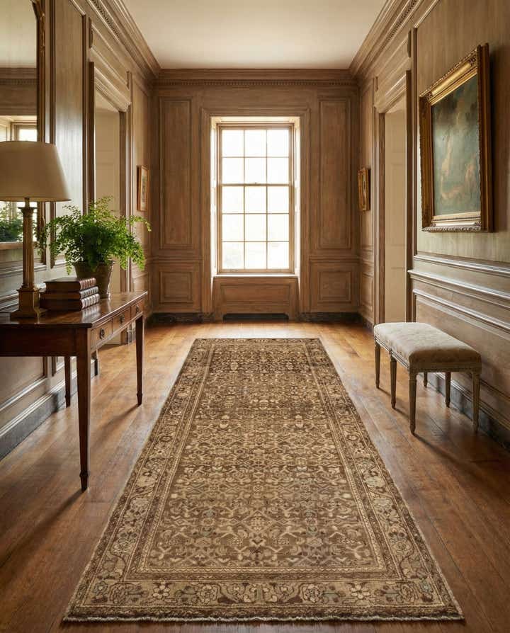 3' 8 x 10' Hamedan Runner Rug