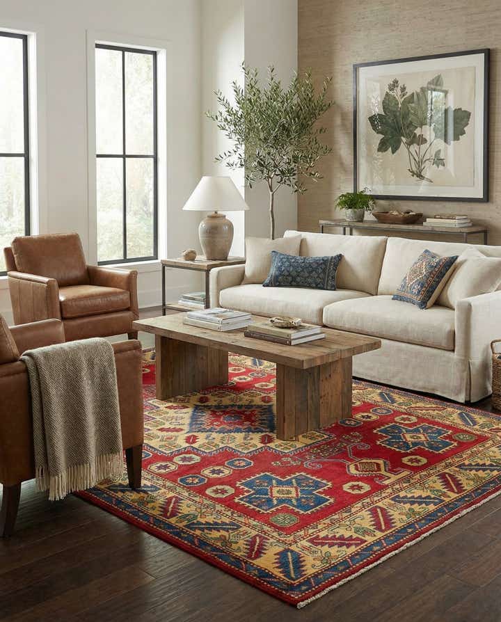 5' 2 x 7' Hand Knotted Kazak Rug