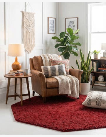 6' x 6' Everyday Shag Octagon Rug