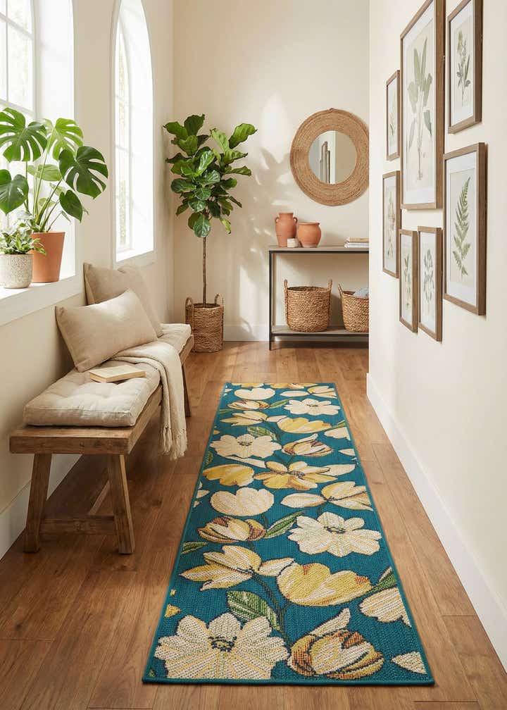 2' 7 x 10' Easy-Clean Baja Indoor / Outdoor Runner Rug