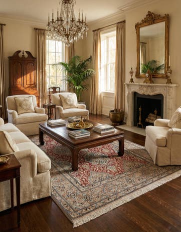 5' 3 x 8' 1 Hand Knotted Nain Persian Rug