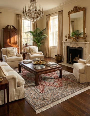 5' 3 x 8' 1 Hand Knotted Nain Persian Rug