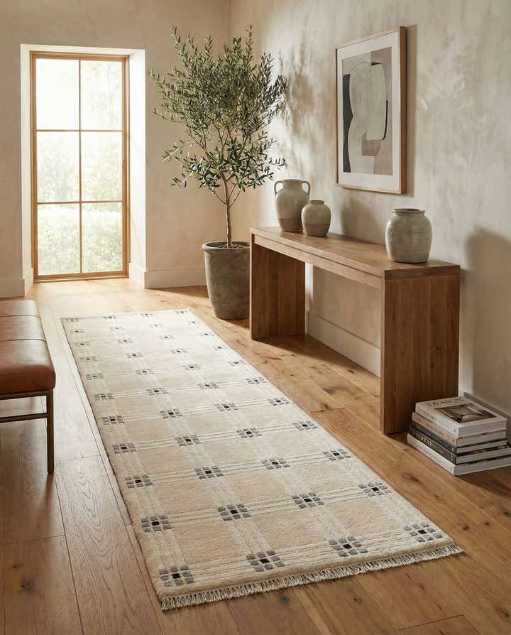 2' 7 x 12' 10 Hand Knotted Darya Wool Runner Rug