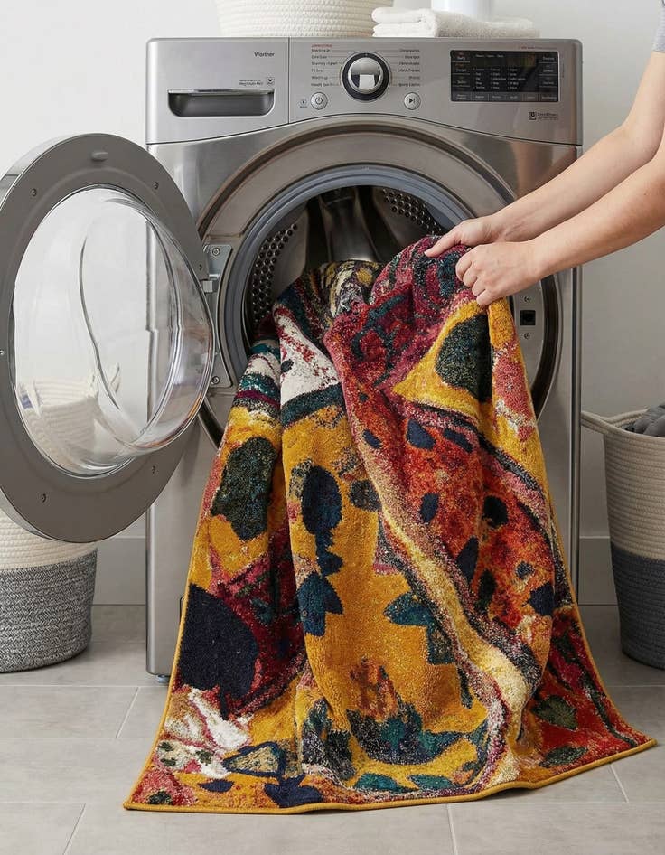 Detail image of  7' 10 x 10'  Washable Haerfest Rug