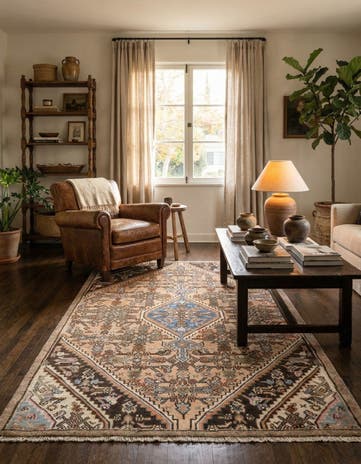 4' 4 x 7' 9 Hamedan Rug