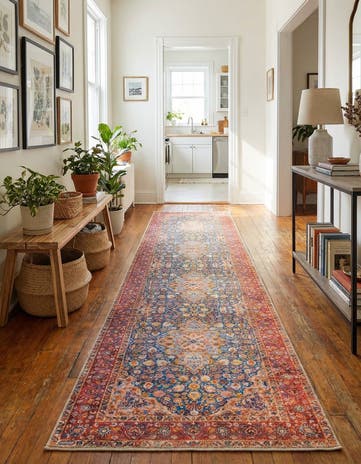 2' 6 x 12' Washable Timeless Runner Rug